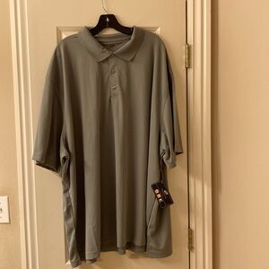 Ultra Club Cool & Dry, Men’s 5XL , grey polo. NWT.